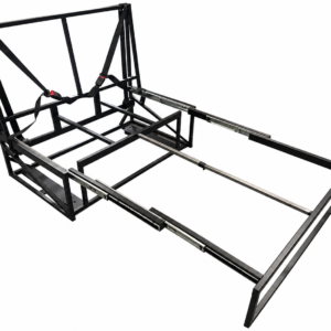 Pull out seat double bed with seat belts